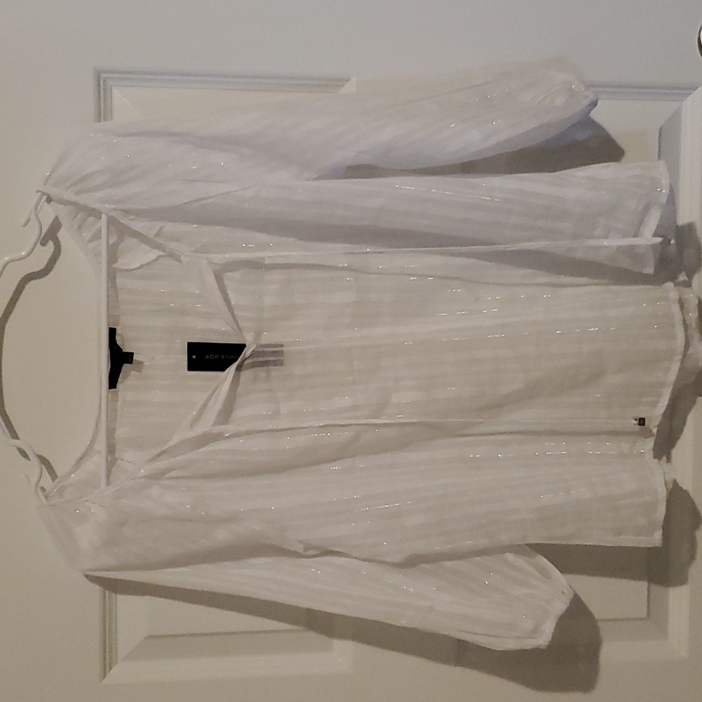 White sheer blouse